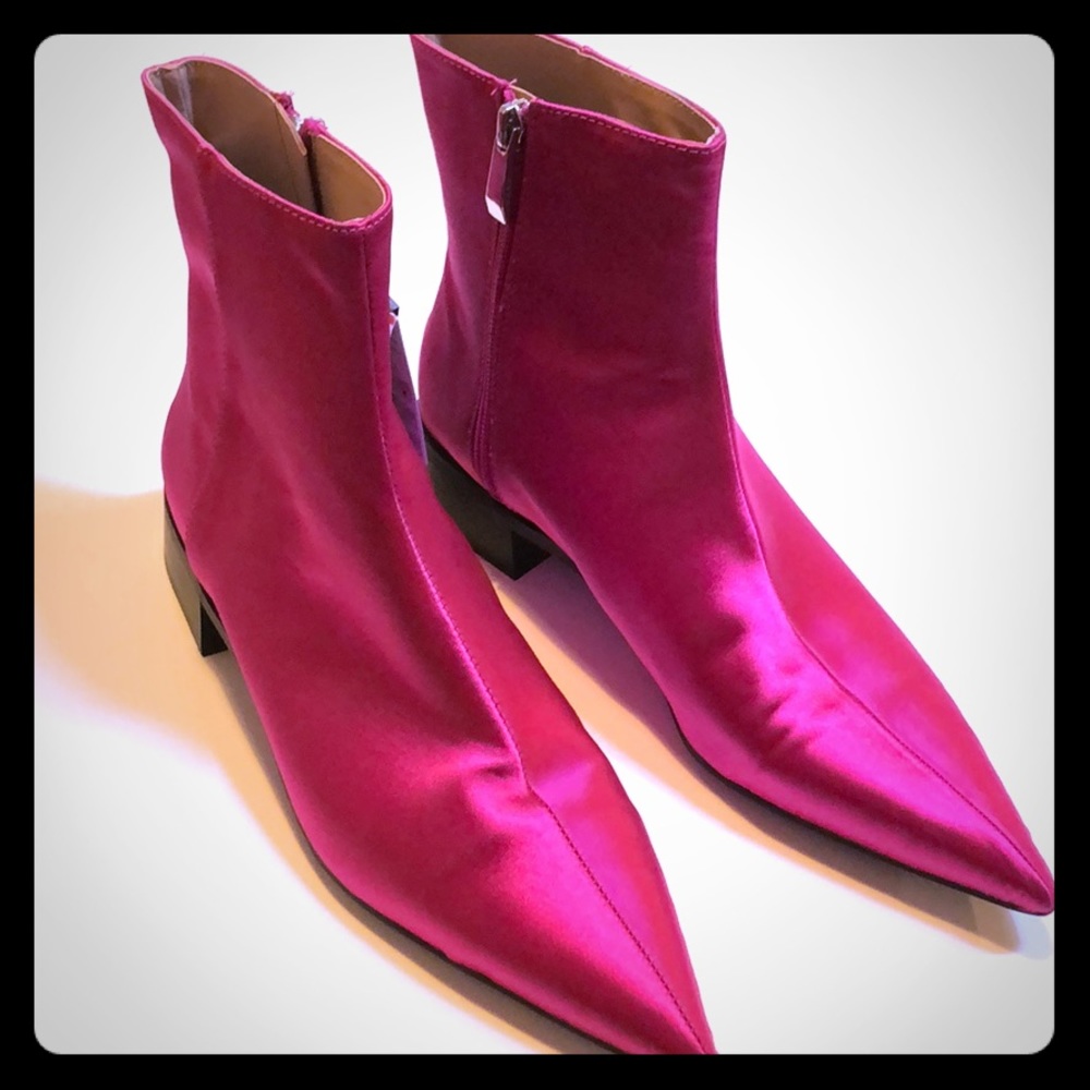 Pink Zara Ankle boots size 38